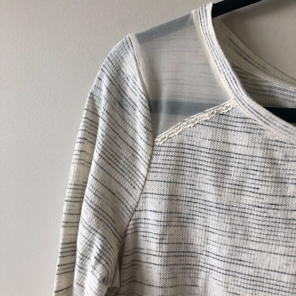 Nwt-maison Jules Lace/Sheer Lightweight Top - Picture 3 of 8